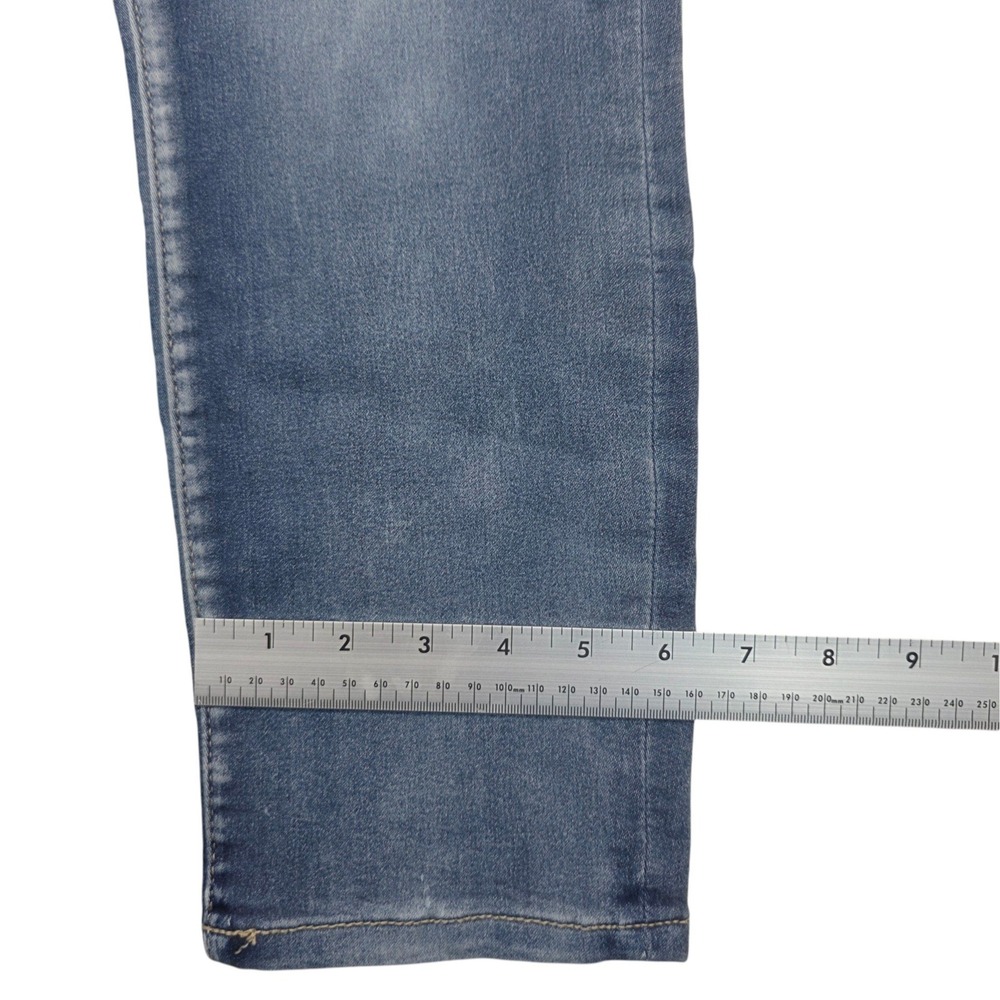No Boundaries High Rise Sculpting Skinny Crop Jeans Blue Size 17 Triple Button - Picture 6 of 9